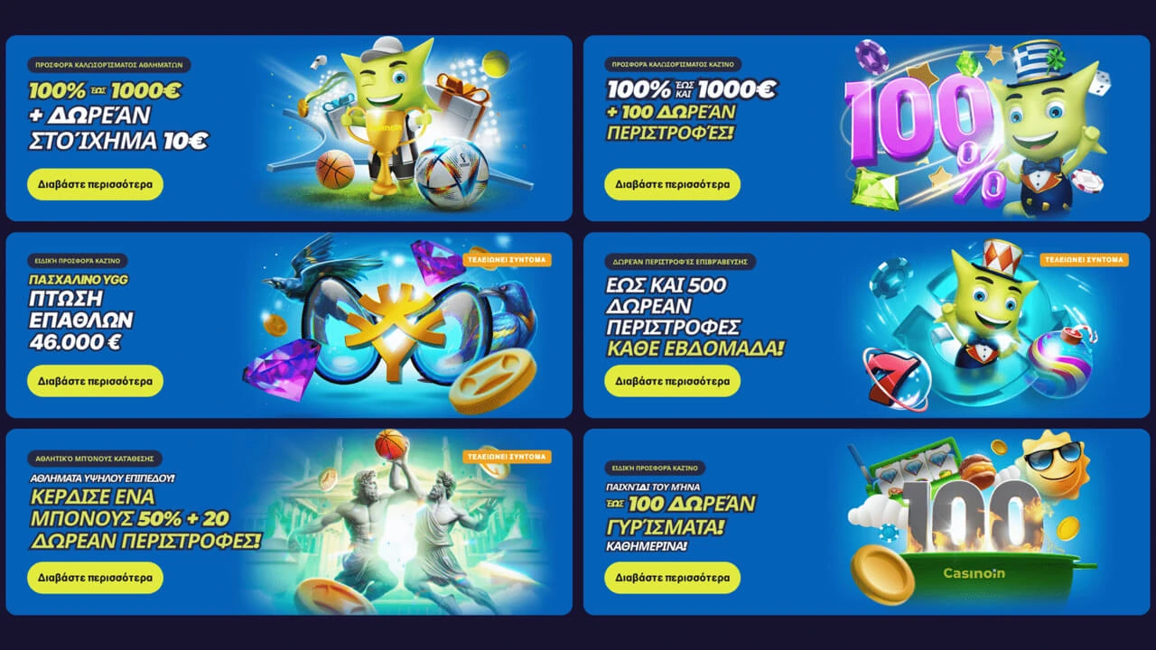 bασικές πληροφορίες για το Casinoin